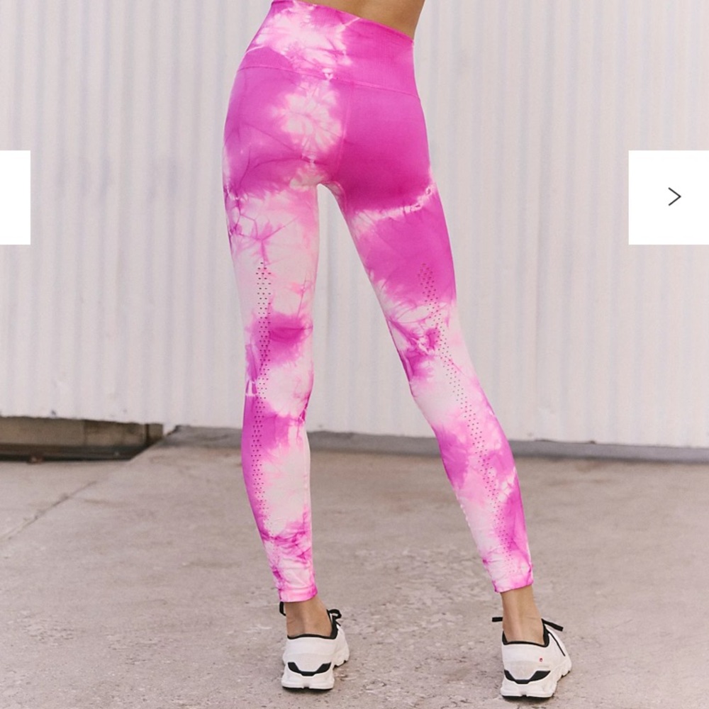 Free People Movement High-Rise 7/8 Good Karma Tie-Dye Leggings